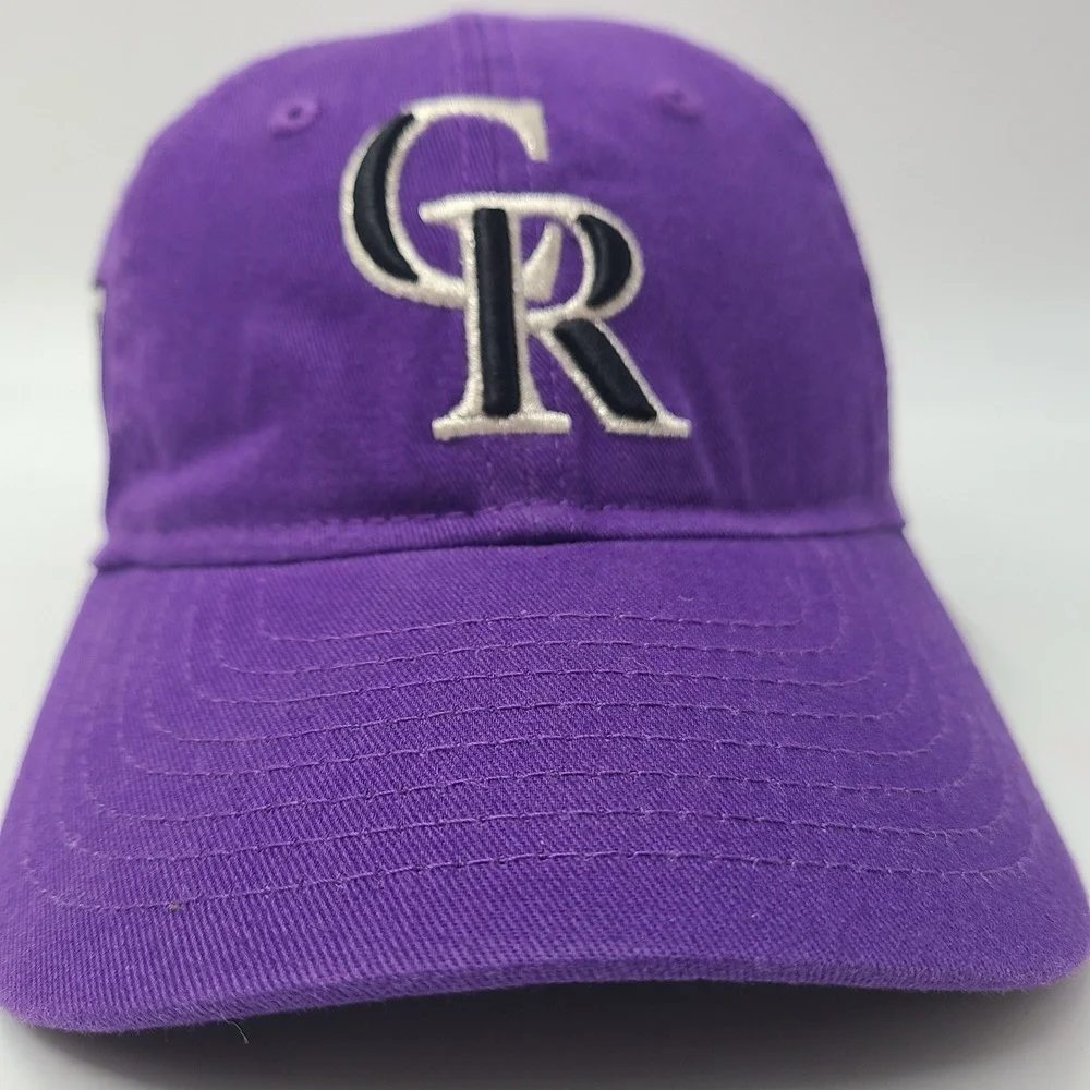 Youth Colorado Rockies Hat Strapback New Era 9Twenty Purple MLB Spring Training